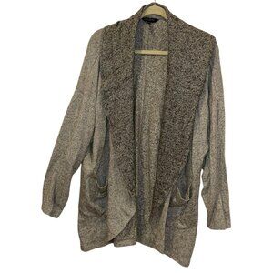 banana republic gray marl knit shawl neck cardigan sweater XS/S